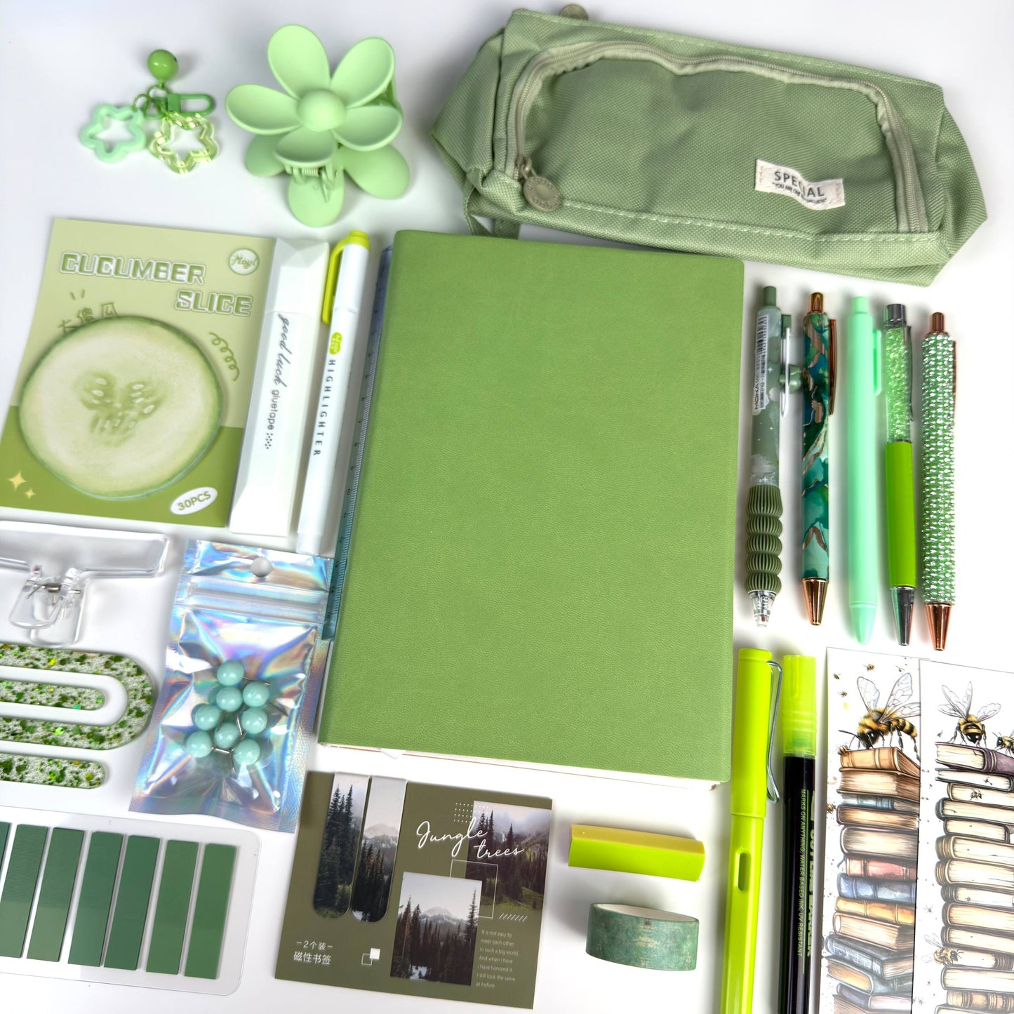 SPECIAL EDITION STATIONERY BUNDLE — GREEN