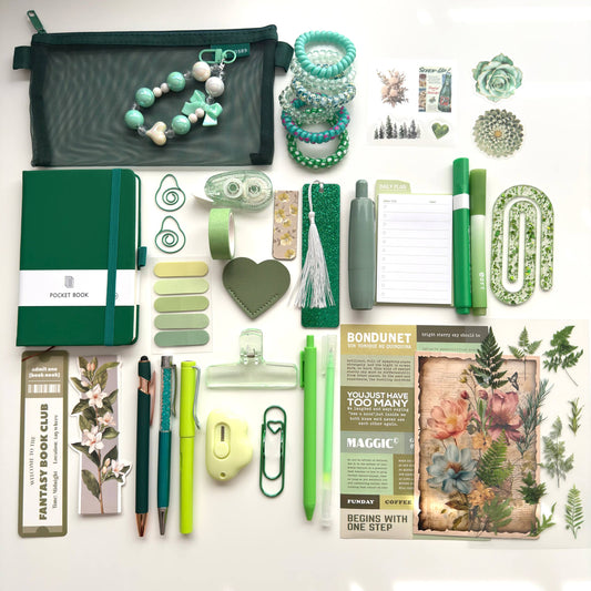 STATIONERY BUNDLE 🍃 𝓕𝓸𝓻𝓮𝓼𝓽 𝓖𝓻𝓮𝓮𝓷