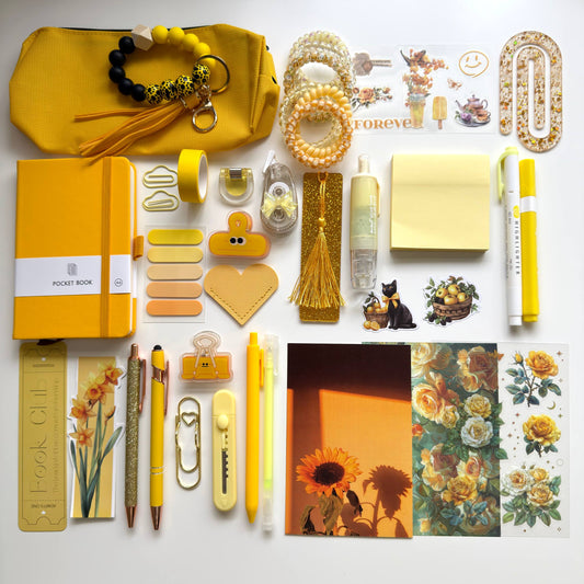 STATIONERY BUNDLE 🌼 𝓢𝓾𝓷𝓷𝔂 𝓨𝓮𝓵𝓵𝓸𝔀