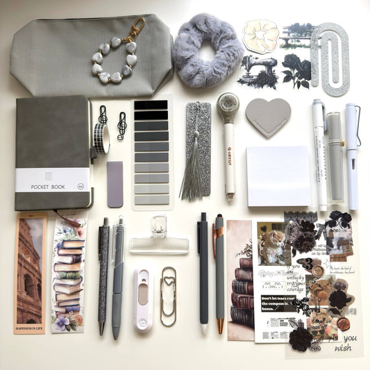 STATIONERY BUNDLE 🩶 𝓢𝓸𝓯𝓽 𝓖𝓻𝓪𝔂