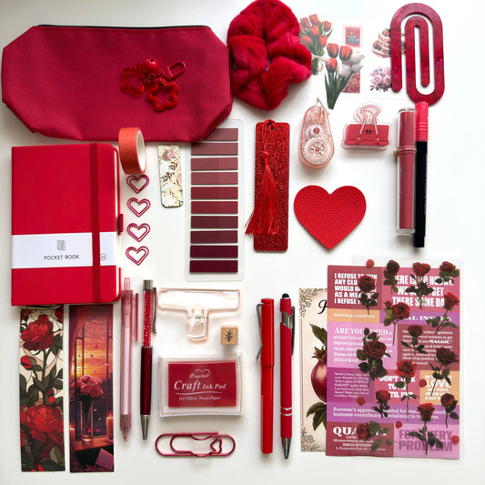 STATIONERY BUNDLE ❤️ 𝓡𝓸𝓼𝓮 𝓡𝓮𝓭