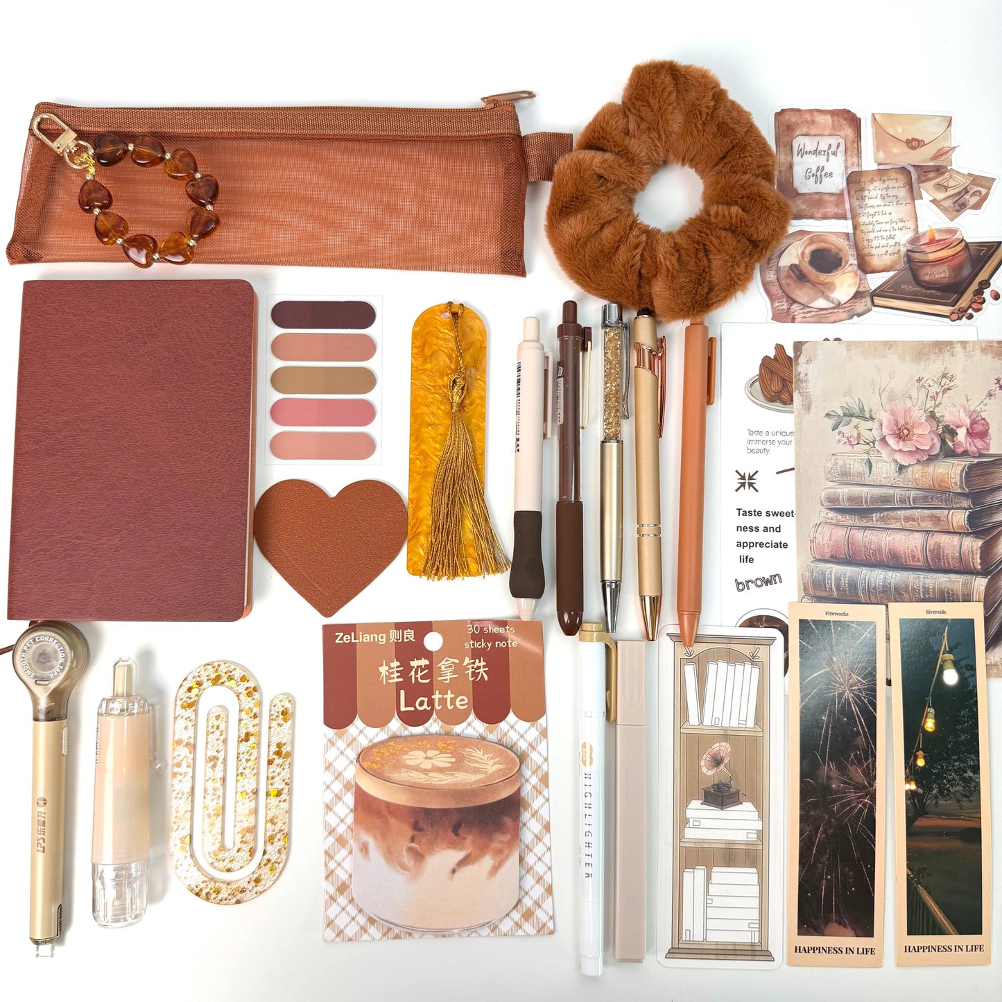STATIONERY BUNDLE 🤎𝓒𝓲𝓷𝓷𝓪𝓶𝓸𝓷 𝓛𝓪𝓽𝓽𝓮