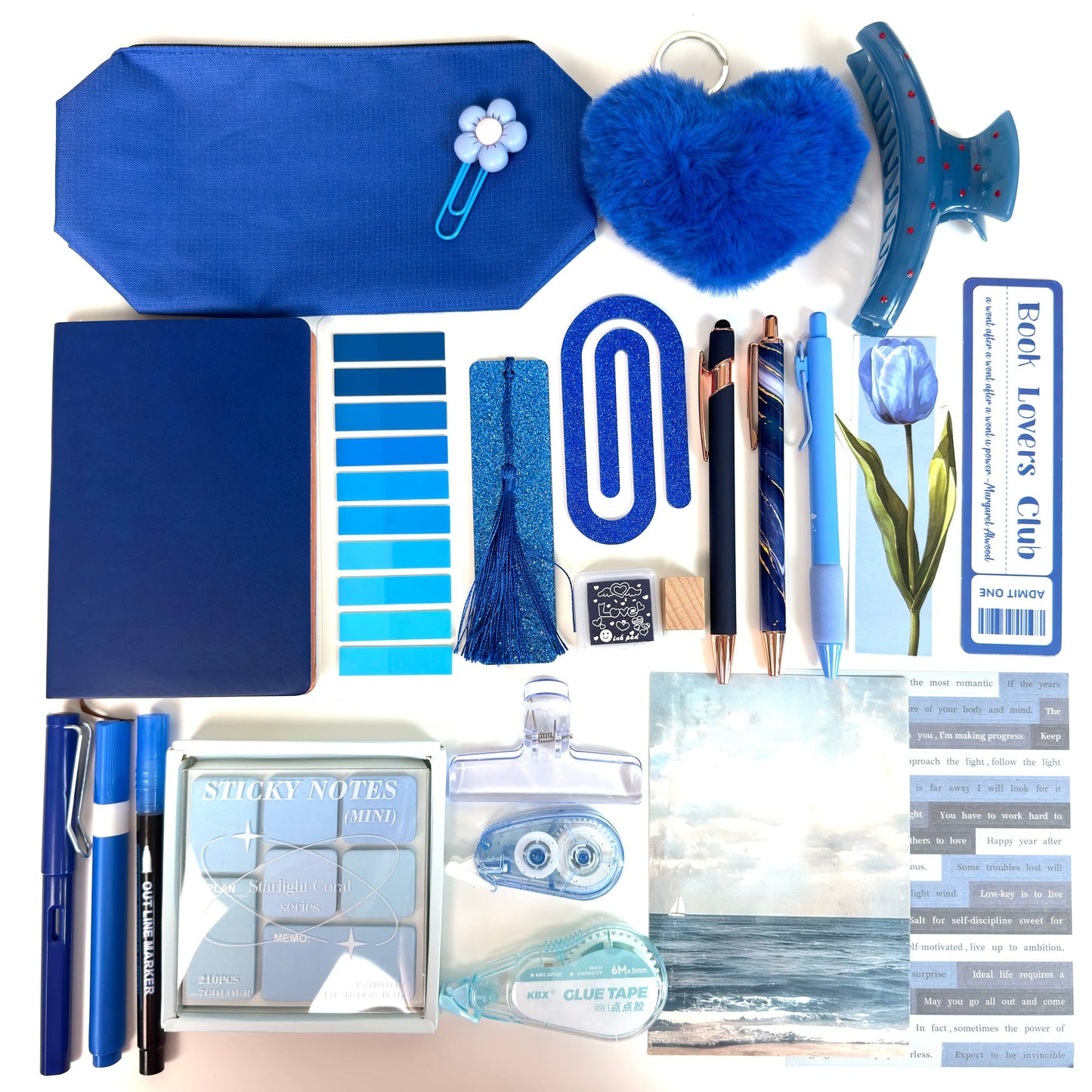 STATIONERY BUNDLE 💙 𝓝𝓪𝓿𝔂 𝓢𝓴𝔂