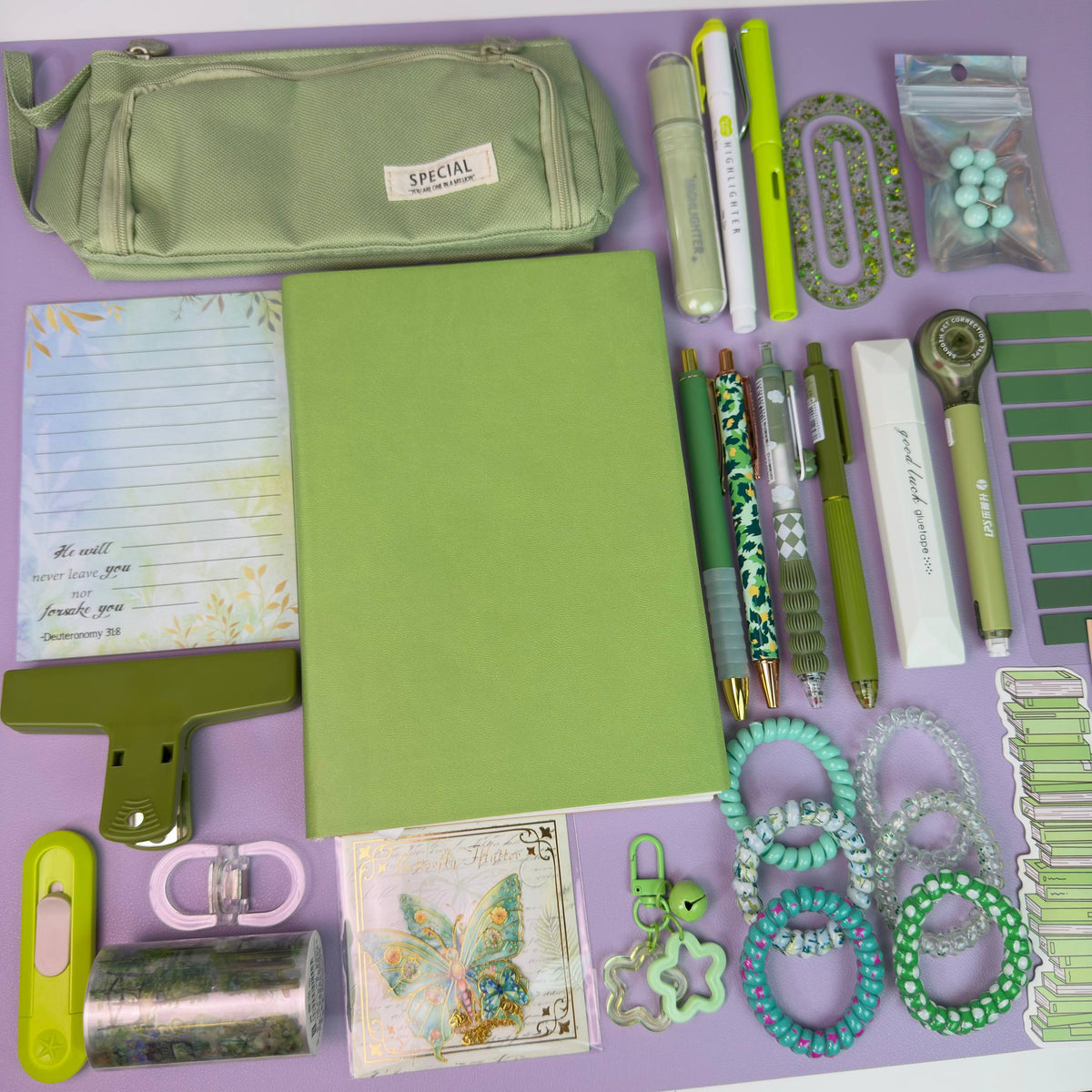 SPECIAL EDITION STATIONERY BUNDLE — GREEN